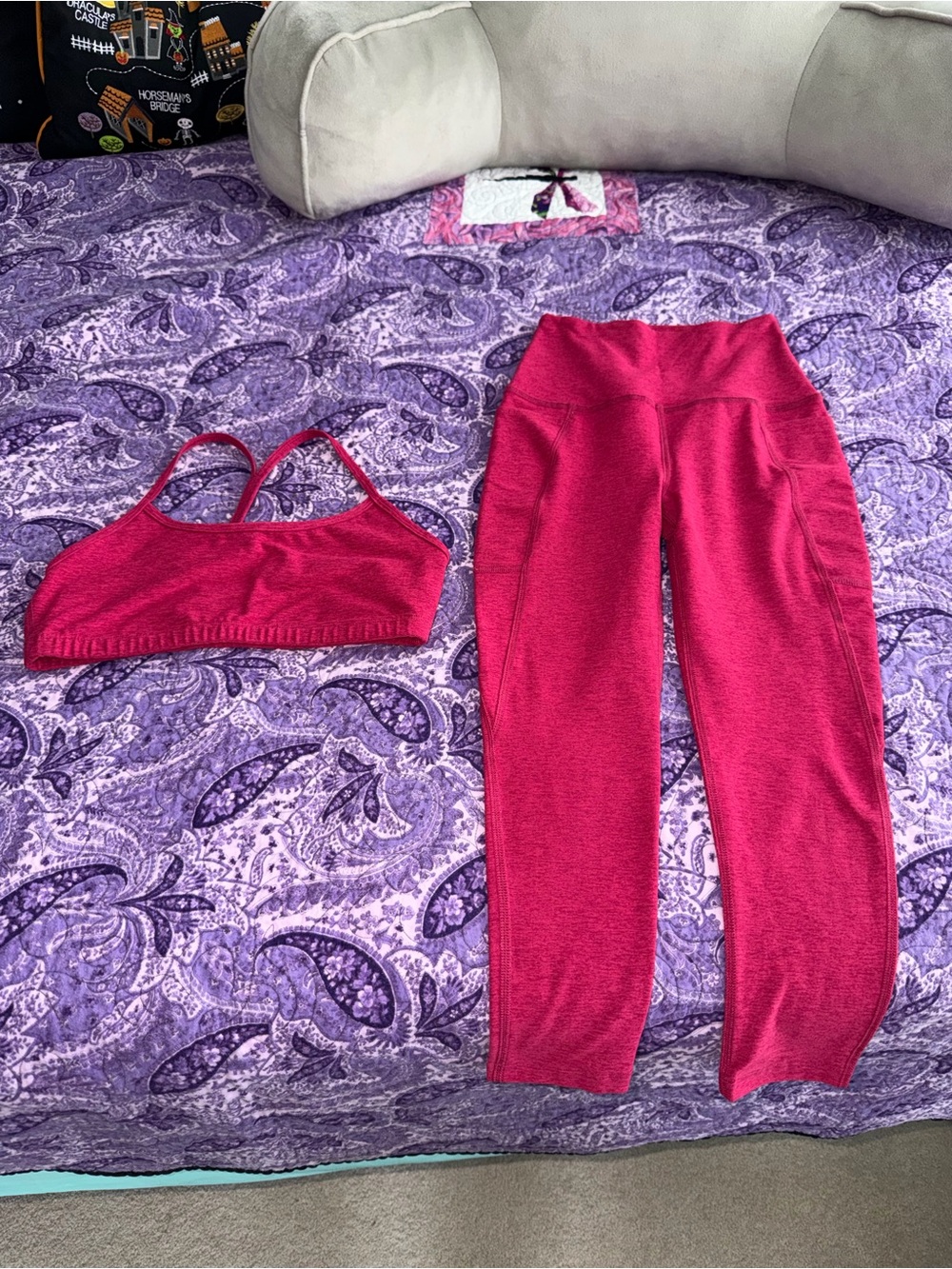 Beyond Yoga Spacedye Slim Racerback Bra & Leggings Set